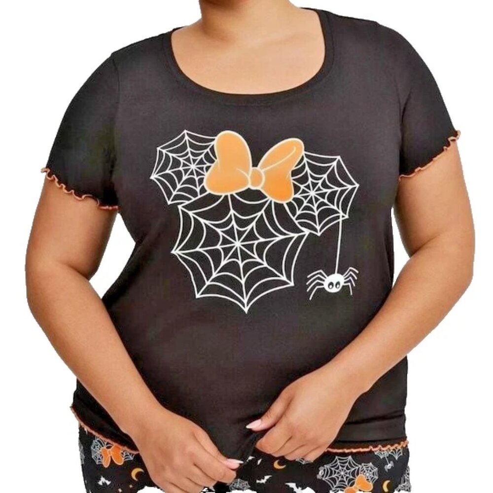 🎃NWT TORRID DISNEY TEE MINNIE MOUSE SPIDERWEB SPIDER WEB HALLOWEEN 2X